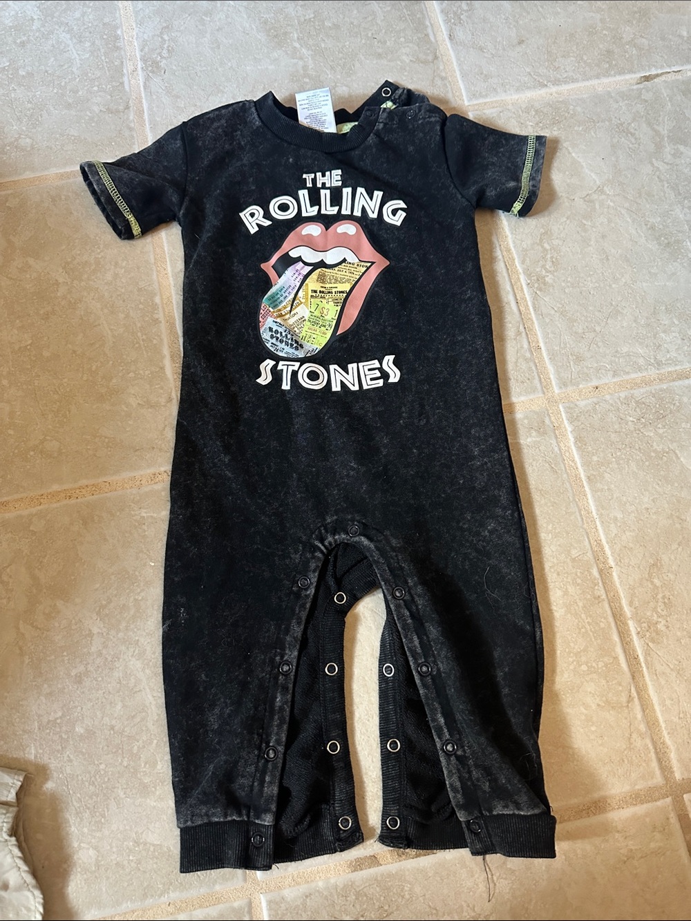18 Month Rolling Stone Snap Onesie Never Worn